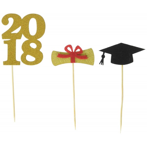 15 pcs Graduation Theme Party Cupcake Topper Picks 2018 - 1 - CL18C3SAT7U