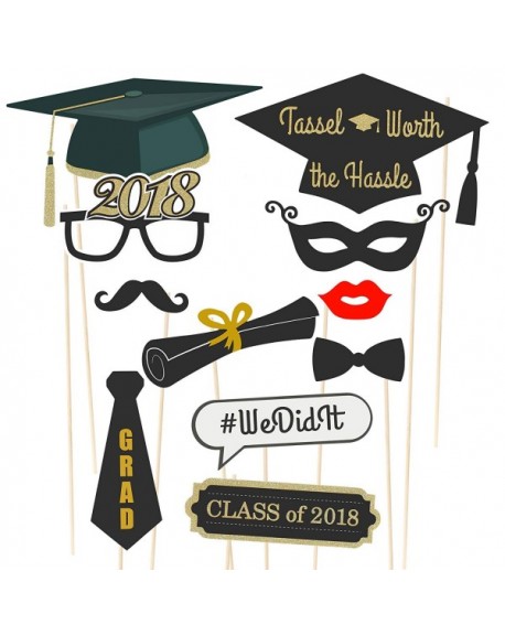 38-Piece Class of 2018/2019 Graduation Party Supplies Photo Booth ...
