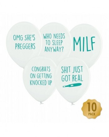 Baby Shower Balloons White Turquoise