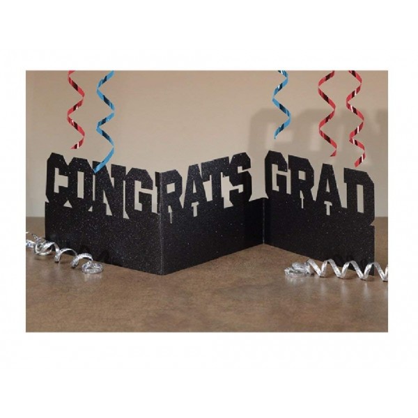 Creative Converting Congrats Grad Accordion Glitter Centerpiece 2 COUNT ...