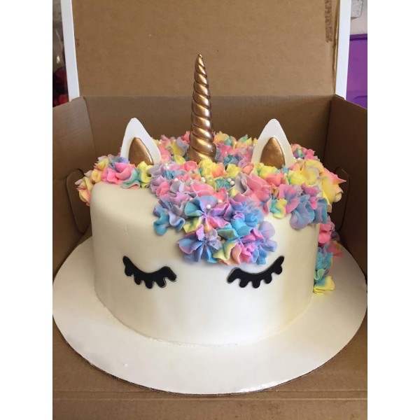（set of 5） Handmade Gold Unicorn Birthday Cake Topper. Unicorn Horn ...