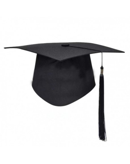 Student Mortar Board Graduation Hat Cap Fancy Dress Accessory (Black ...