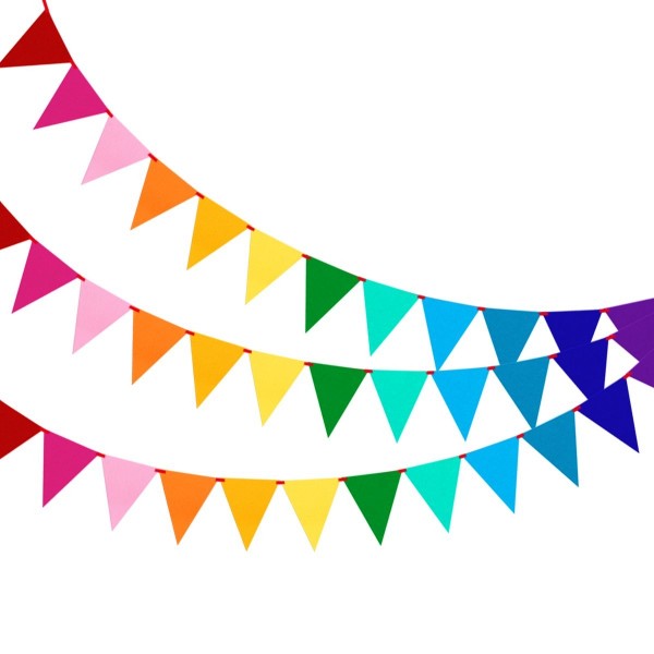 Multicolor Bunting Pennant Flags Banner Carnival Birthday Party ...