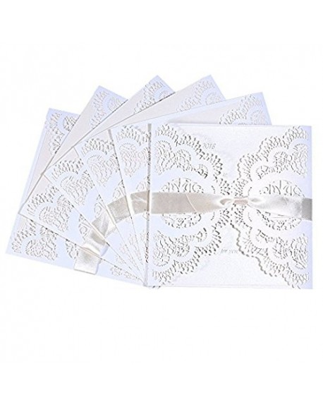 Wedding Invitations Cards - Laser Cut Invitations Kits 20 PCS Including ...