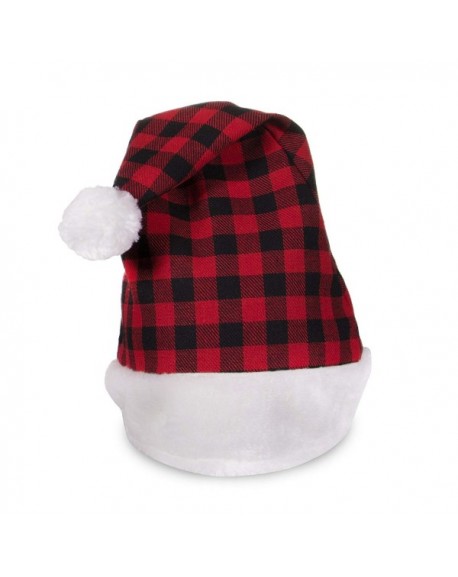 Plaid Santa Hat + LED Christmas Bulb Necklace Kit for Ugly Sweater Xmas ...