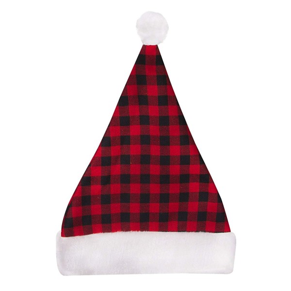 Plaid Santa Hat + LED Christmas Bulb Necklace Kit for Ugly Sweater Xmas ...