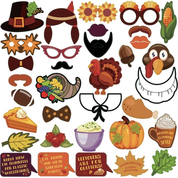fall themed photo booth props