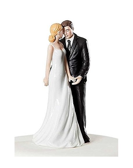 Personalized Wedding Bliss Cake Topper Figurine Bride Hair Blond Groom Hair Brown Cr11ydajjub