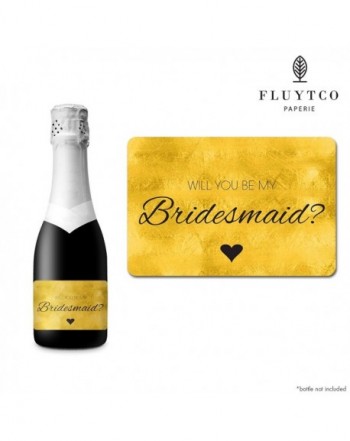 Will You Champagne Bridesmaid Engagement