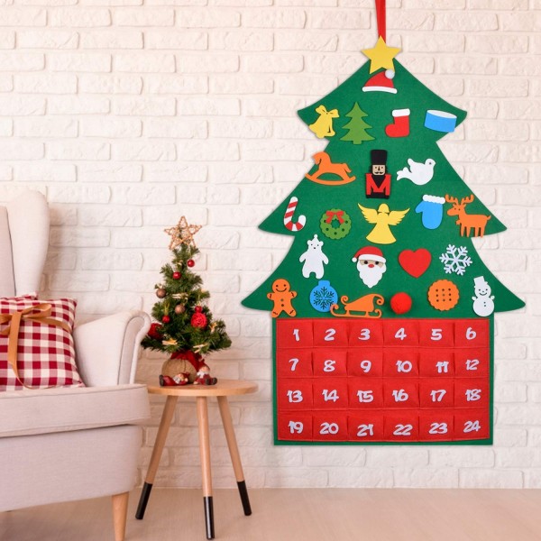 Advent Calendar Advent Calendar Christmas Advent Calendar with Pockets ...