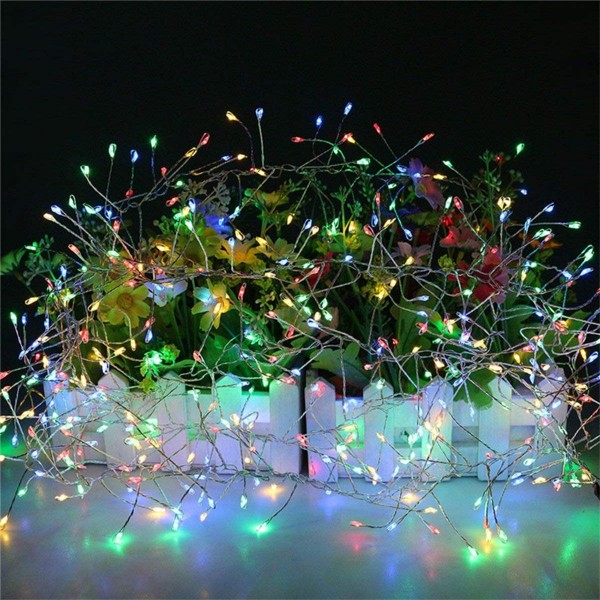 Colorful Battery String Lights - 200 LEDs String Lights Indoor Outdoor ...