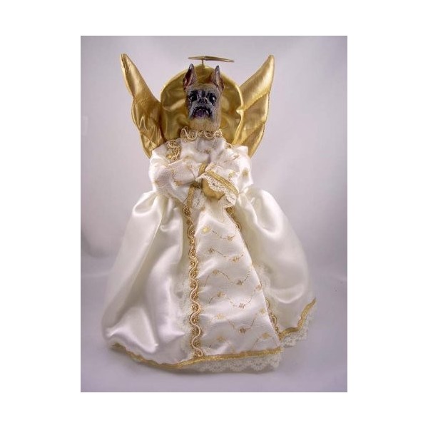 Boxer Tawny Angel Tree Topper