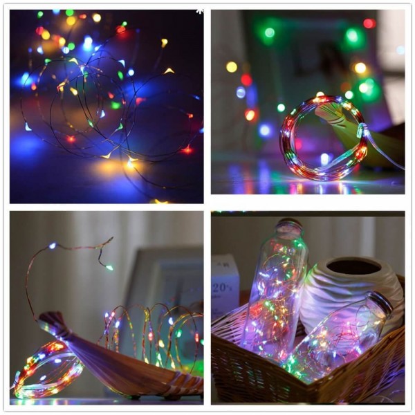 10m RGB Multicolor Dimmable LED String Lights Fairy Light 100LEDs ...