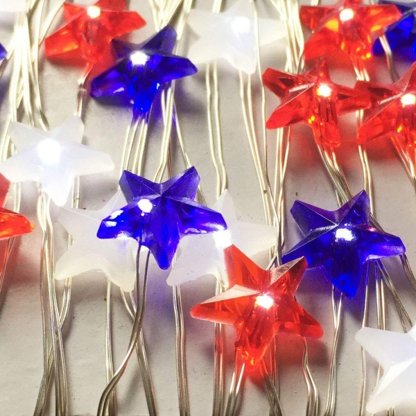 Outdoor Christmas Red White Blue Led String Lights8 Model Remote