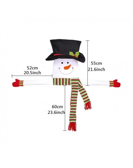 Christmas Tree Topper Cute Snowman Hugger Head Large Top Hat for New ...