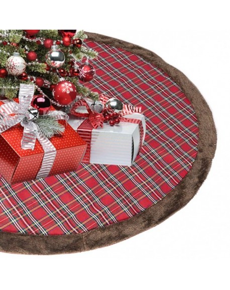 pink plush tree skirt