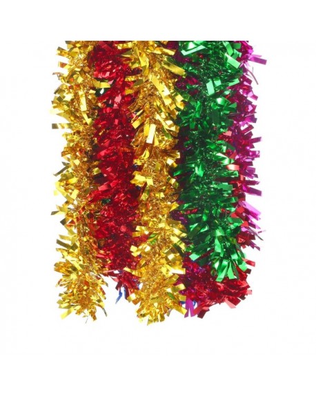 5 Pieces Multicolor Christmas Tinsel Garland Sparkling Hanging ...