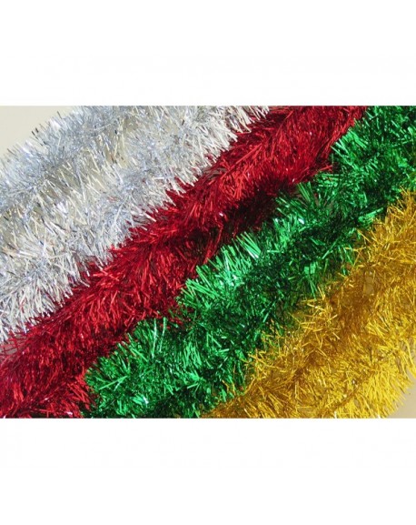 Green Foil Tinsel Christmas Garland 354&quot; (29.5 Feet) Indoor/Outdoor