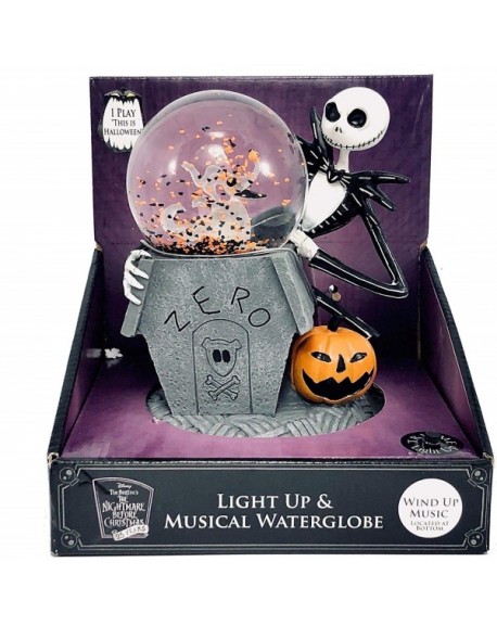 Jack Skellington and Zero Light Up and Musical Waterglobe - CO18LDRD3XA