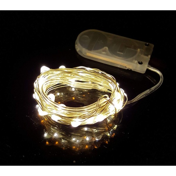String Lights - 14ft 40 LEDs Flexible Copper Wire LED String Lights ...