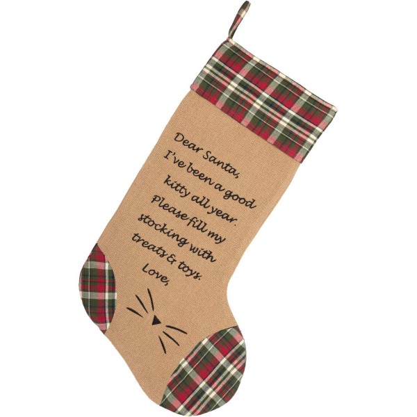 VHC Brands Santa 12x20 Stocking