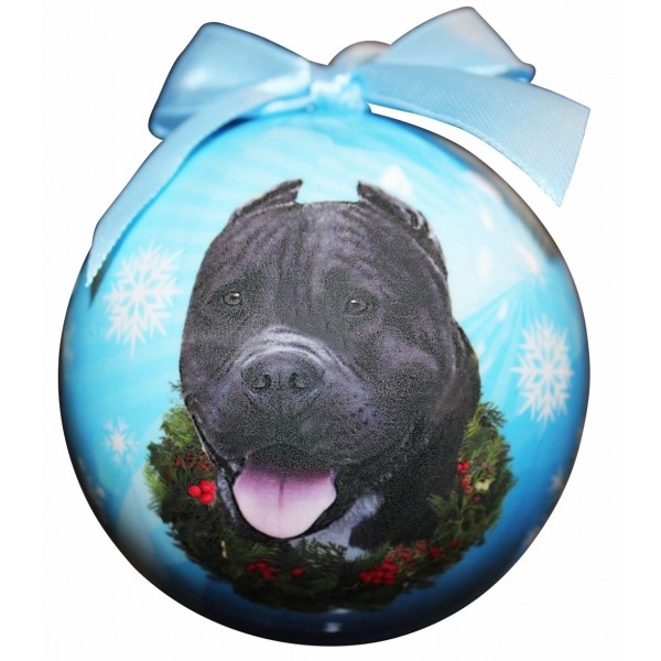 Pit Bull Christmas Ornament Personalize