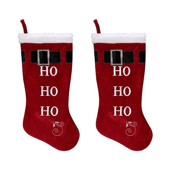 2 Pack 19 inch velvet Christmas Stockings