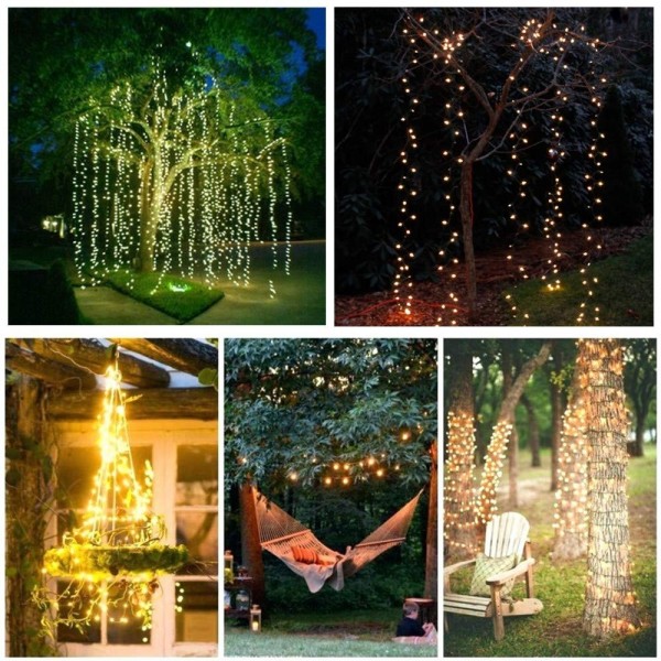 120 LEDs String Fairy Lights-6 Six-Ft Strands-20 Warm White LEDs per ...