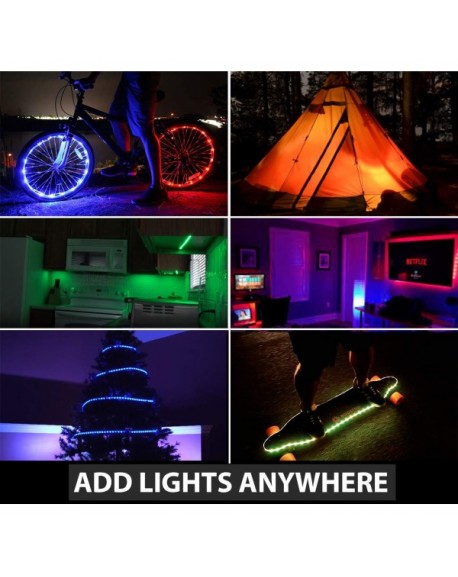 Led Light Strip Battery Powered Led Strip Lights With 24 Key Rf Remote 