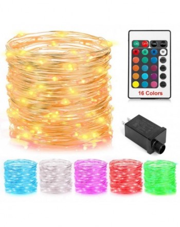 100 Led 16 Colors String Lights Multi Color Change String Lights Remote ...