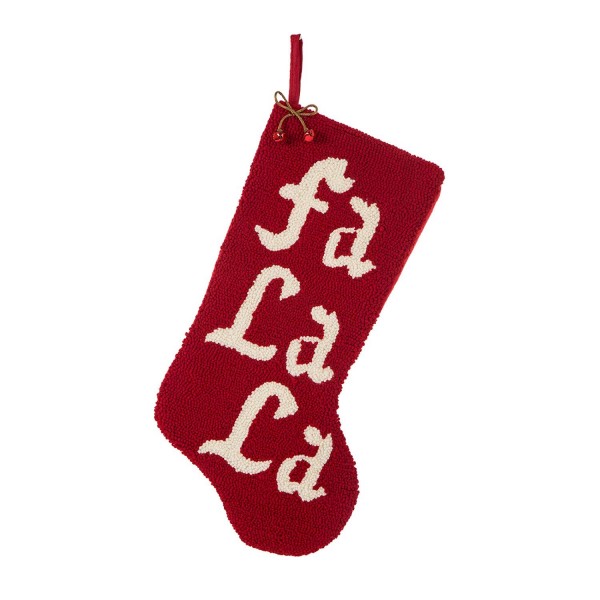 Glitzhome Handmade Hooked Christmas Stocking