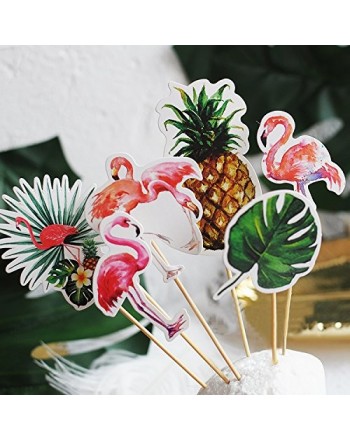 Flamingo Pineapple Monstera Party Decorations