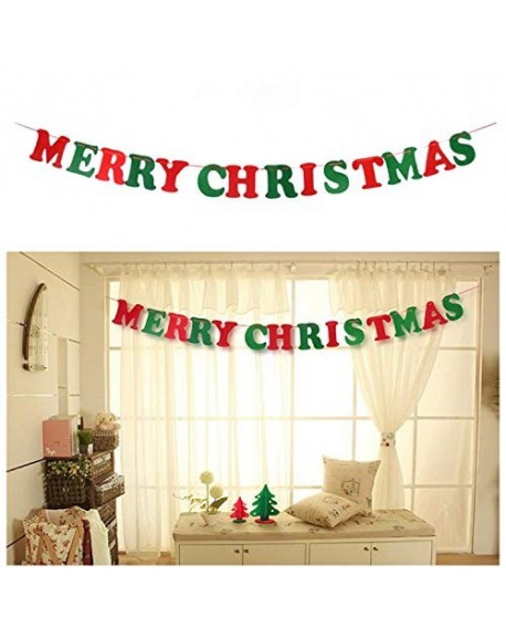 4 Packs Christmas Flag Banners - Home Decor Decoration Banners Hanging ...