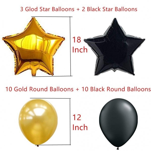 2018 Gold Number Balloons Christmas Decorations Happy New Year Banner ...