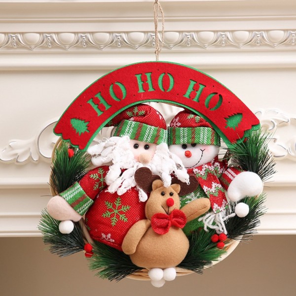 Christmas Decor Santa Claus Snowman Xmas Hanging Ornaments - Santa ...