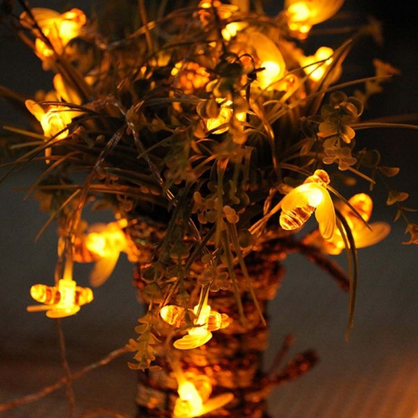 USB 5V Honeybee Fairy String Lights - 40 LED 16.4Ft/5m USB Powered Led ...