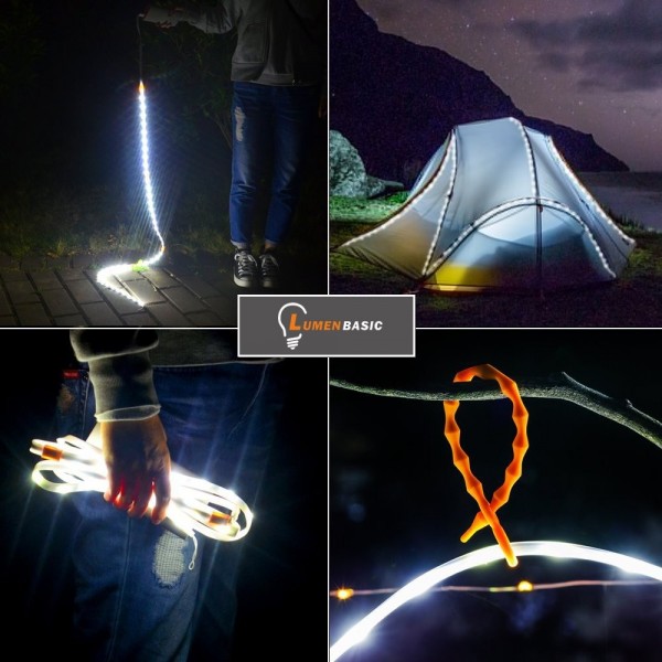 Camping LED String Lights Battery Powered for Outdoors Actvities Hiking