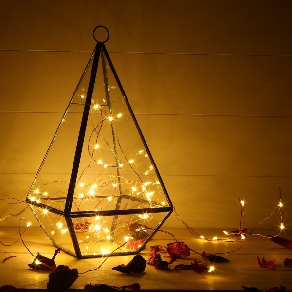 Battery Operated Fairy Lights - Waterproof 8 Modes 100 LED String ...