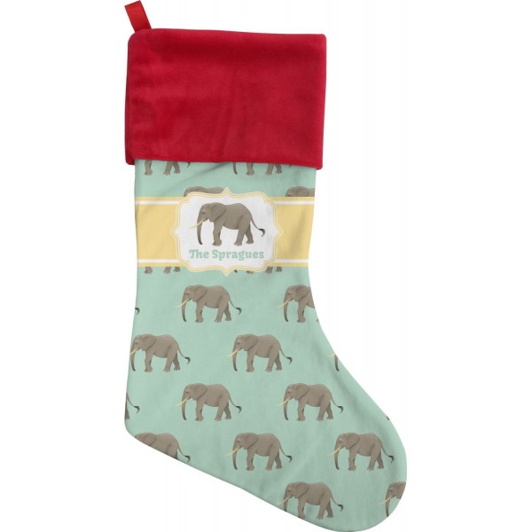 RNK Shops Elephant Christmas Stocking