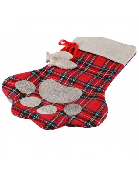 Pet Paw Christmas Stocking for Cat Dog Large Cat Christmas Paw Stocking ...