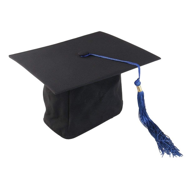 Unisex Adult Graduation Cap With Tassel Adjustable (Black Blue ...