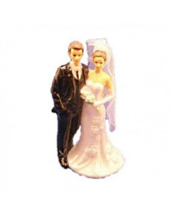 Plastic Bride Groom Statues Topper
