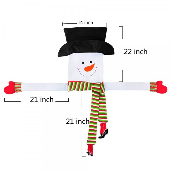 Funny Party Snowman Head Christmas Tree Topper Holiday Festive Home ...