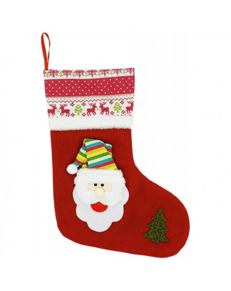 Christmas Stockings - 3 Pack Xmas Holiday Decoration Plush Cartoon ...