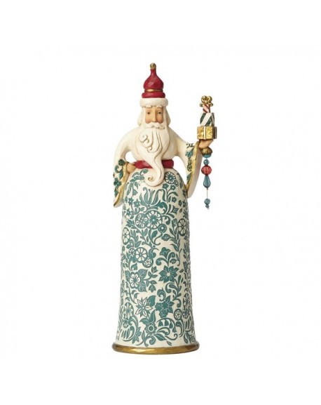 Gracious is Giving Golden Garland Santa Christmas Figurine 4058759 New ...