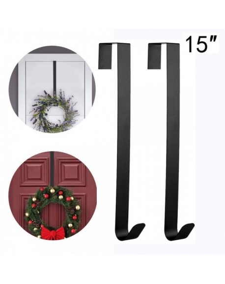 Wreath Hanger Over The Door - Larger Wreath Metal Hook for Christmas ...