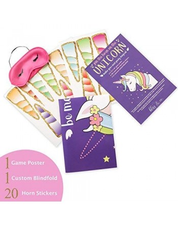 Pin the Horn on the Unicorn Party Game - Kids - Games - Supplies ...