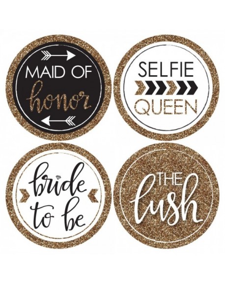 Bride Tribe Bridal Shower And Bachelorette Party Name Tags Party Badges Sticker Set Of 12
