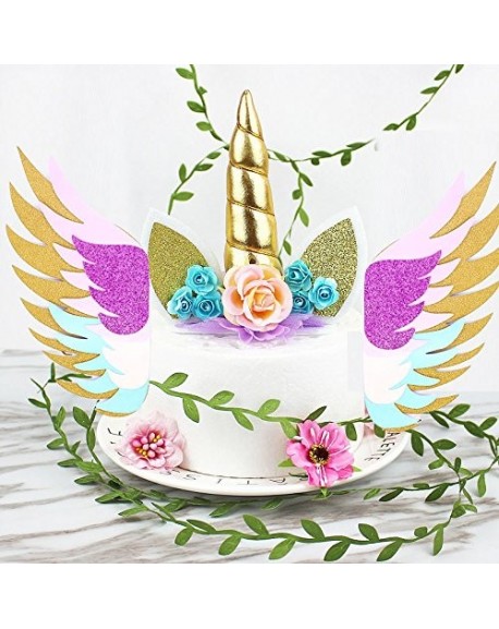 unicorn cake topper sparkly wing unicorn cupcake wrappers