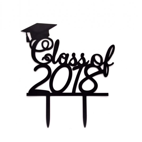 Class Of 2018 CakeTopper-Graduation Cake Topper-Grad Party Decorations ...